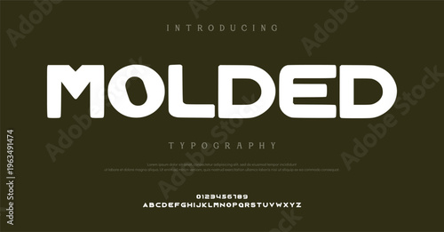 Introducing Molded Typography Font Style