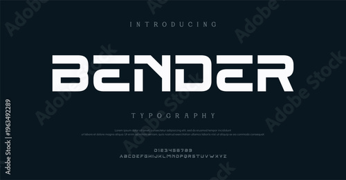 Introducing Bender Typography Font Style