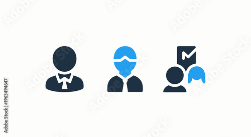 Professional networking and team collaboration communication icon set for business meeting coordination social interaction and human relationship management in corporate workspace environments