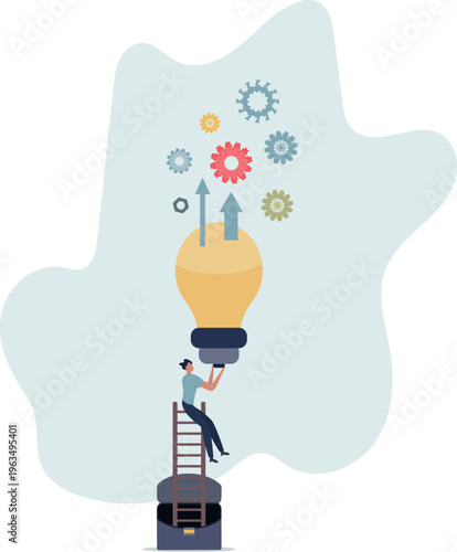 Process improvement, adjustment to improve efficiency or productivity, project progress or development to increase performance concept.person's life situation and his activities.