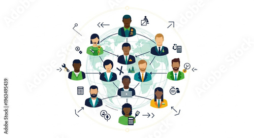 Global Network of Professionals - Diverse Team Collaboration and International Connections.