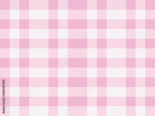 Pattern in soft pink geometric grid in pastel color checkers