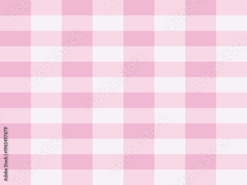 Pattern in soft pink geometric grid in pastel color checkers