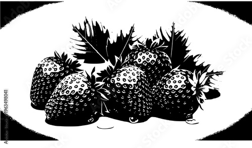 Realistic Strawberry Set with Water Droplets Fresh Fruit 3D Illustration