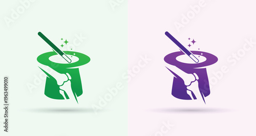 Orthopedic Magic Hat Logo for Creative Therapy Clinic Branding
