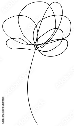 Floral Doodle Clipart for Worksheets Hand Drawn Flowers
