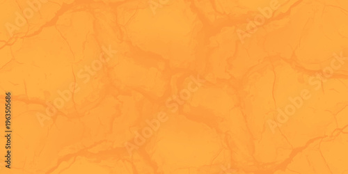 Abstract orange cracked earth texture background, dry soil parched ground surface, vibrant desert clay pattern backdrop