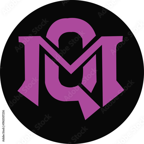 Modern QM Logo Design Minimal Letter QM Monogram Branding