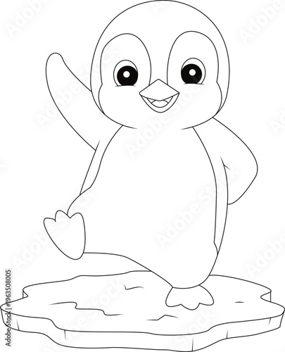 Penguin coloring pages