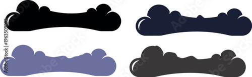 Blue 3D cloud computing icon illustration featuring a black and white cat vector symbol for a web network server design