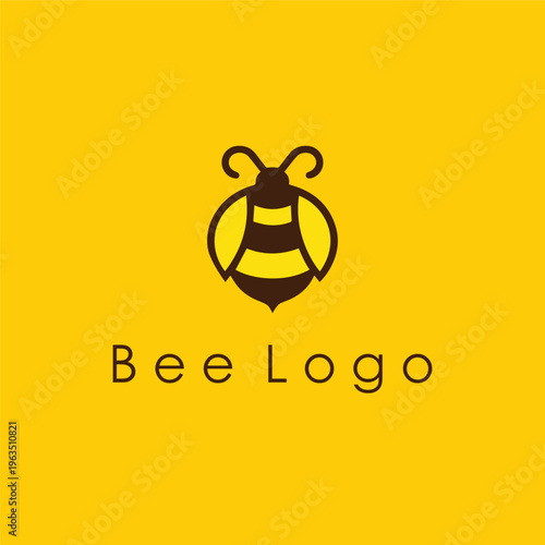 Creative Bee Logo Design Concept – Modern Minimal Honey Bee Branding with Elegant Vector Style for Business Identity, Beekeeping, Organic Products, Eco Brands, and Nature Inspired Companies