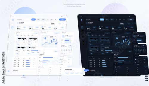 A dual-mode user interface design for a property rental marketplace