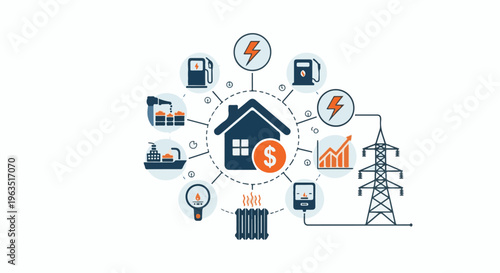 Home energy consumption and cost management with various energy sources and infrastructure