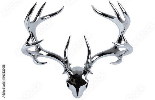 Deer Head Wall Mount Sculpture Modern Animal Trophy Decor