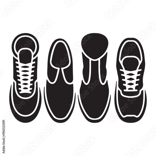 Slip on shoes silhouette inspired by minimal and comfortable lifestyle