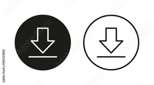 download icon symbol vector