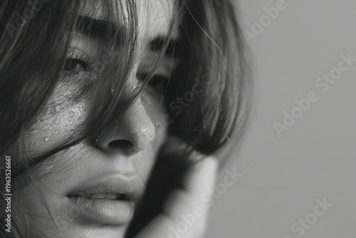 modern interior featuring augmented furniture through virtual reality glasses showcasing sleek wardrobes with