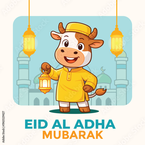 Eid al-adha mubarak social media post template