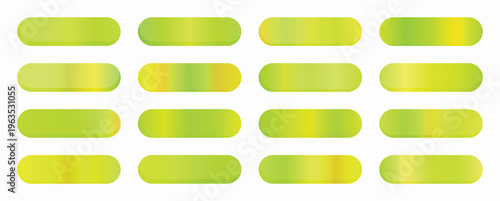 Multiple rows of neon green and bright yellow oblong shapes present a cheerful and fresh spectrum of light gradients.
