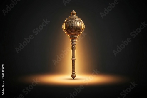 Golden Gada Radiant Glow Spiritual Concept