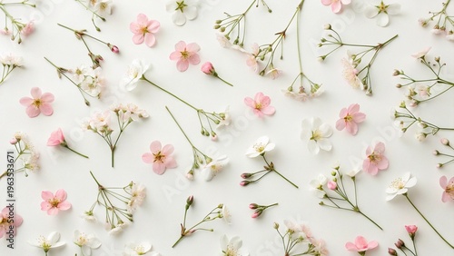 Minimalist floral background language