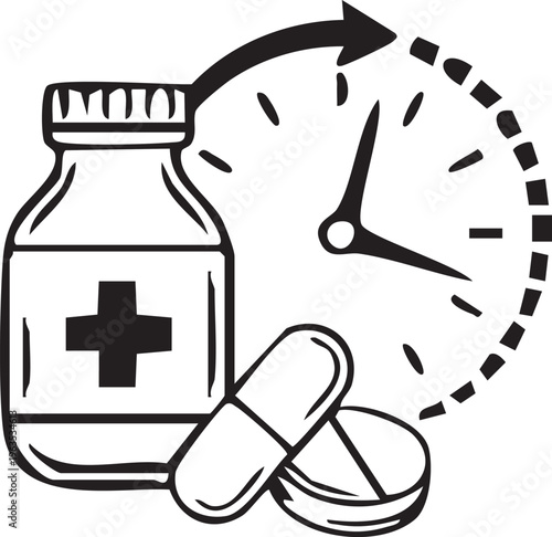 Drugs hand drawn vector illustration