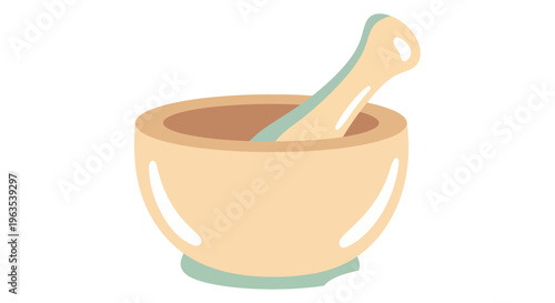 Mortar and Pestle Kitchen Utensils.