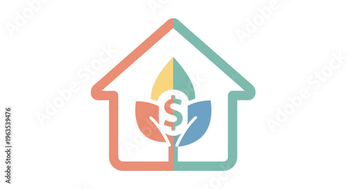 Eco Friendly House Logo Design Concept.