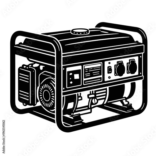 vector illustration of an portable electricity