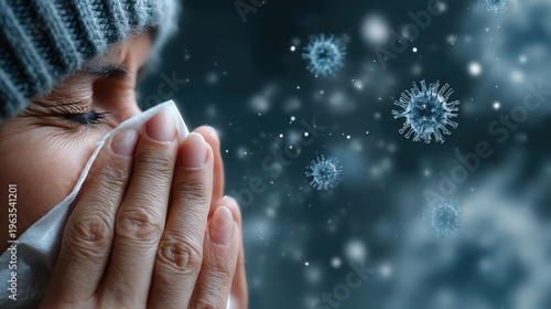 Seasonal allergies cause discomfort for people during cold weather in winter months