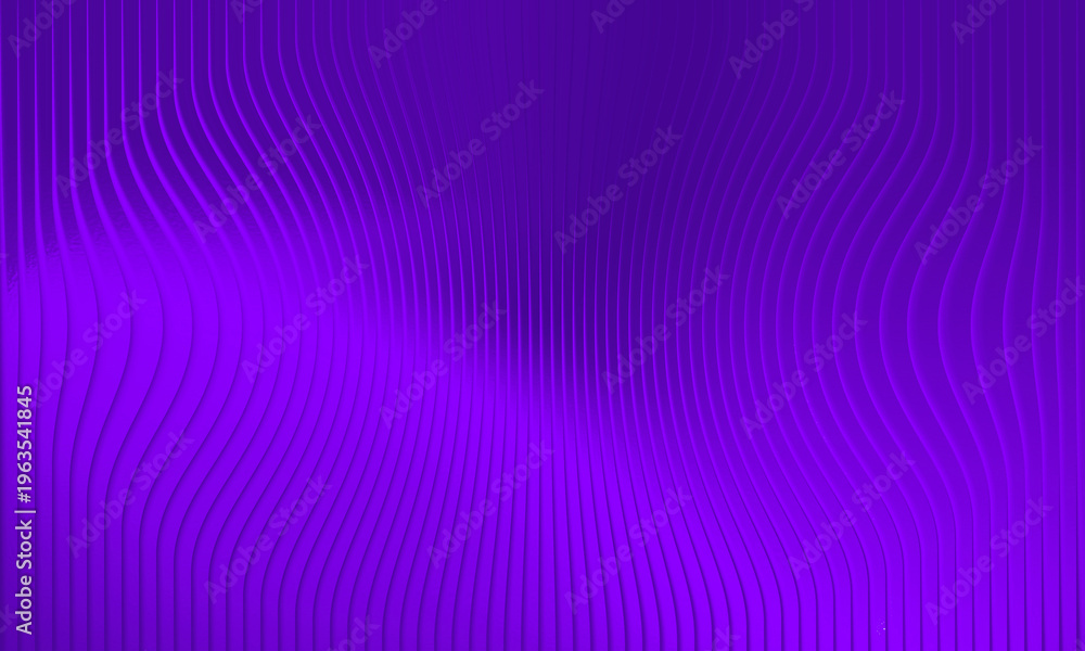 Obraz premium Abstract deep purple wave lines background with glowing light gradient
