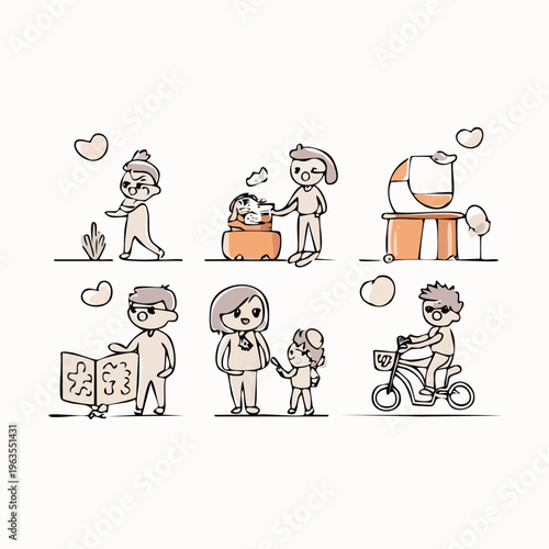 People interacting with each other happily.