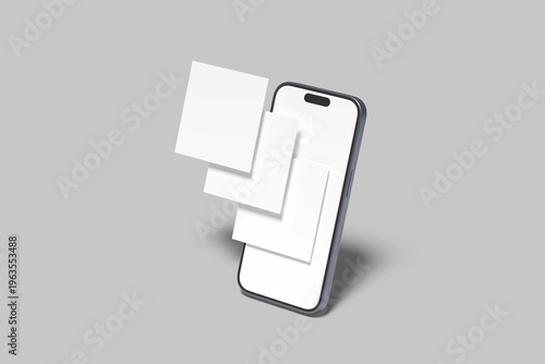 Social Media Post Mockup Design Blank