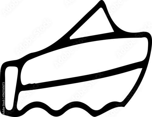 Hand drawn motorboat doodle vector, minimalist black and white boat icon, simple nautical vessel illustration for summer vacation designs