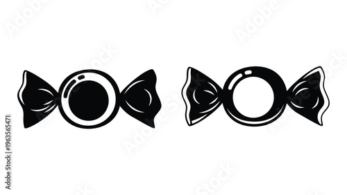 Black and white bow tie graphics