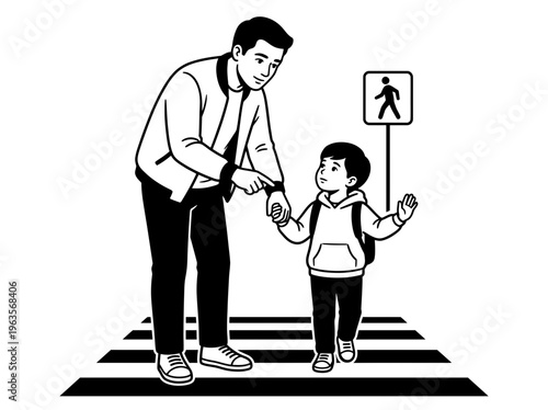 Man volunteering helping community neighborhood support concept silhouette