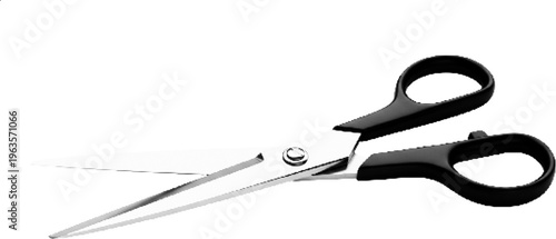 Scissors Halftone Illustration Cutting Tool Isolated on White