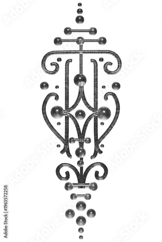  Decorative ornament scrollwork design.