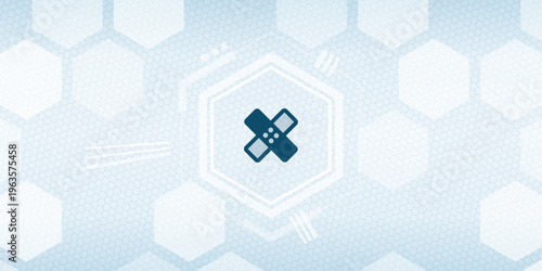 Medical vector bandage icon first aid plaster for health injury care medicine and emergency treatment in hospital clinic vektor