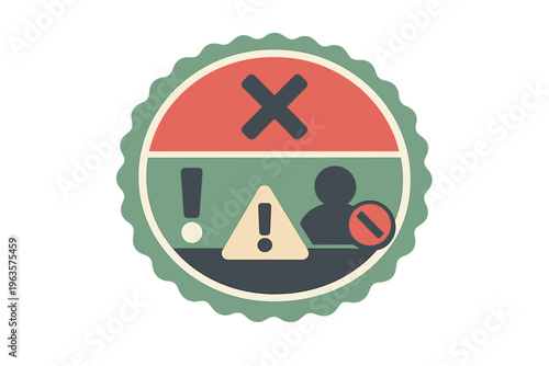 Safety sign showing instructions and warnings regarding health guidelines in a public place