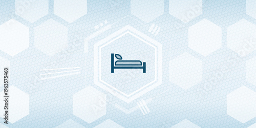 Lifestyle vector bed icon for hotel accommodation bedroom sleeping comfort and hospitality service in modern interior design vektor