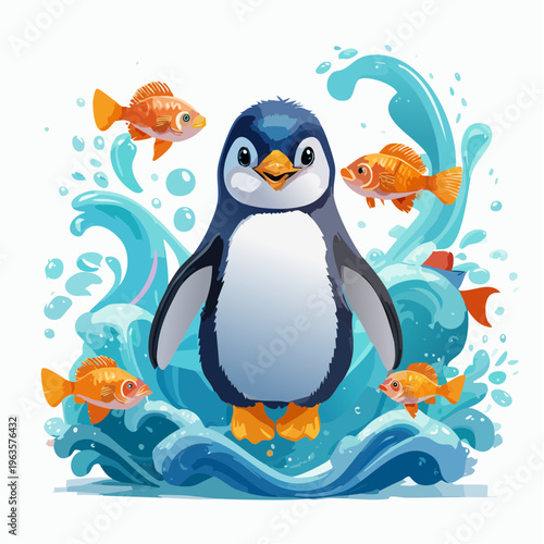 Pinguin beim Tauchen