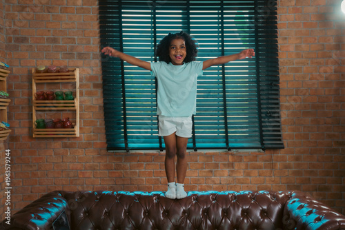 Joyful child indoor play li...