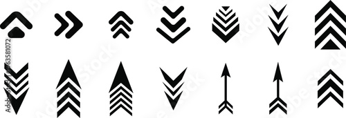 Collection of 14 unique arrowhead designs and shapes