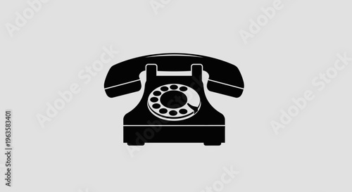 Retro Rotary Dial Telephone Icon