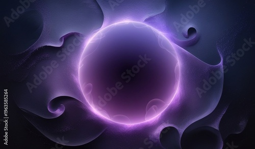 Soft Purple Gradient Glow on Dark Abstract Background
