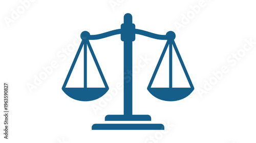 Scales Justice icon symbol vector