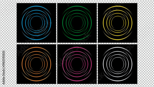 professional Abstract Typographic Symbols Vector Art with Light Stroke and Rounded Design 4k