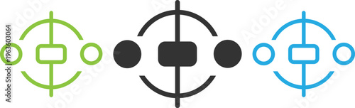 Goal and Aim Focus Outline Vector