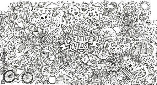 seamless pattern with floral elements